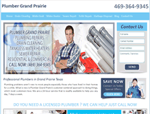 Tablet Screenshot of plumber-grandpraire.com
